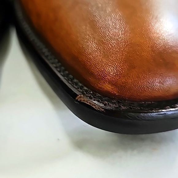 Toschi Mario leather loafer with CIS Carbonlite foot bed. Maple color, size 9.5 - Picture 2 of 9